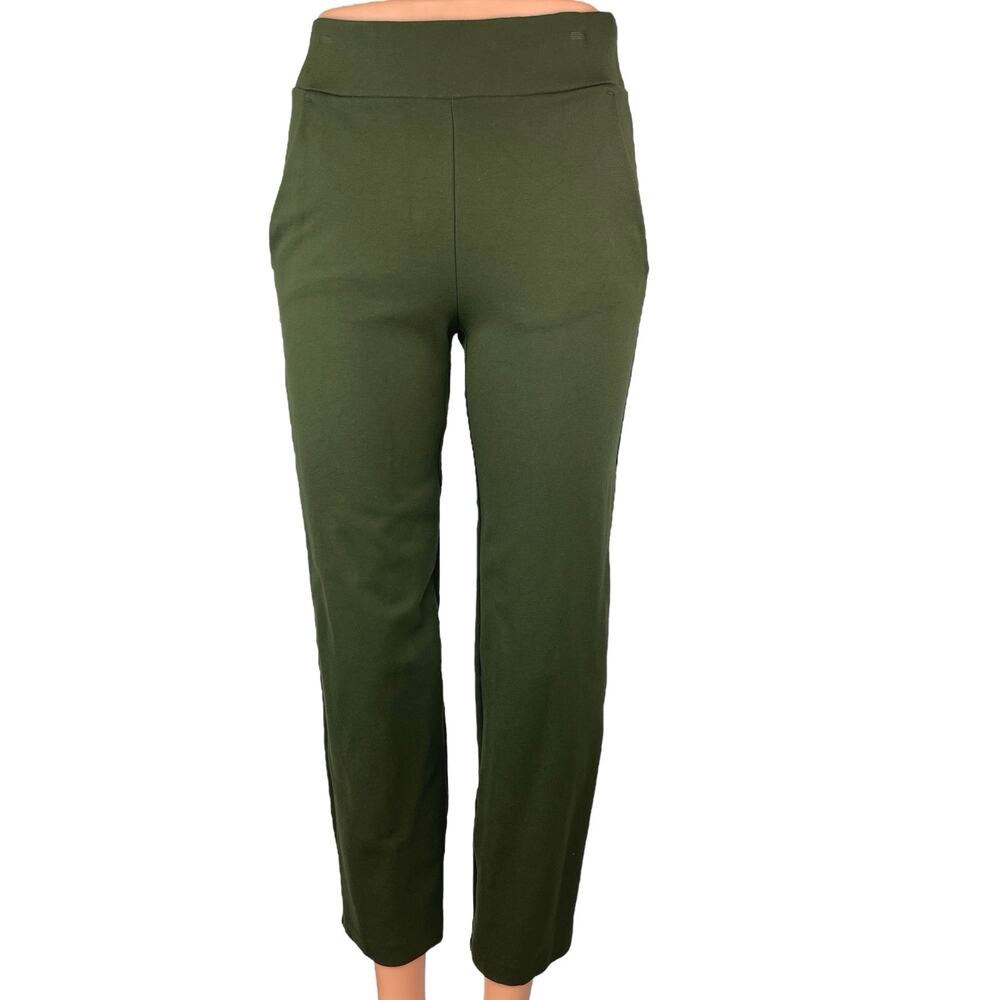Ann Taylor LOFT Women's Green High Waisted Straight Chino Dress Pants Size XXS